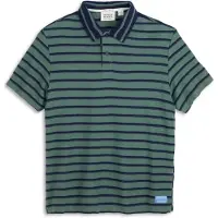 Scotch & Soda Textured Stripe Blocked Ss Polo Khaki Green Taglia: S | Polo Outlet | Uomo | Marrone