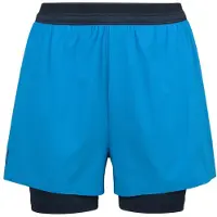 ON Women's 3 Performance 2/1 Shorts Pantaloncini da running Donna (XL, blu)