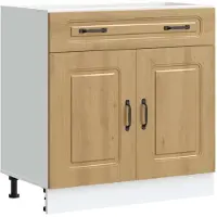 vidaXL Base per cucina Kalmar Artisan in legno di rovere