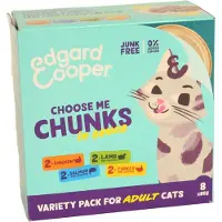 Edgard & Cooper Cibo Per Gatti Adulti In Pezzi Multipack 85 G 8 Unità