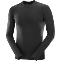 Salomon - T-shirt a maniche lunghe termoregolante - S/Lab Ultra SML LS Tee U Deep Black - Taglia S - Nero