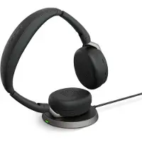 Jabra Cuffie Wireless Evolve2 65 Flex Ms Stereo + Wireless Charger Usb-a