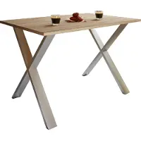 VCM Tavolo da pranzo in legno Premium | H. 76 x W. 110 x D. 50 cm | Tavolo da cucina Tavolo da pranzo Xona X