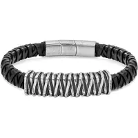 Police Stylish leather Bracciale da uomo PEJGB2112302