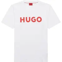 HUGO per uomo. 50467556 Maglietta Dulivio bianca (L), Bianco, Casual, Cotone, Manica corta, Sostenibile