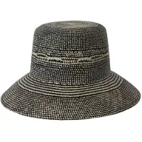 Brixton Women's Lopez Panama Straw Bucket Hat Cappello Donna (M - 58 cm, grigio)