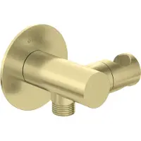 Deante Round angled connector with handset holder