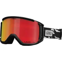 Giro - Maschera da sci - Revolt Black & White Stained Vivid Ember - Nero