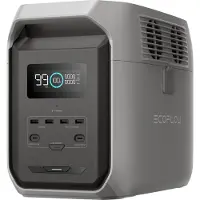 EcoFlow DELTA 3 1500, litio ferro fosfato (LiFePo4), CA, accendisigari, solare, 1536 Wh, 1800 W, 1500 W, 3600 W