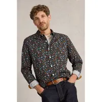 White Stuff Clock Printed Shirt Navy Print Taglia: XXL | Camicie Casual Outlet | Uomo | Blu