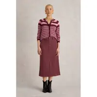 White Stuff Maren Midi Skirt Dark Plum Taglia: 8 REGULAR | Gonne di jeans Outlet | Donna | Magenta