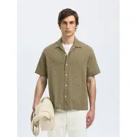Selected Camicia A Maniche Corte Uomini Verde M