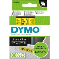 Dymo Nastro 45018 (S0720580) - Nero su giallo (12 mm)