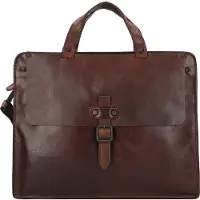 Harold's Aberdeen Valigetta Vera Pelle 40 cm marrone
