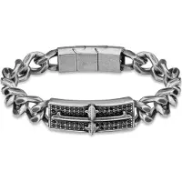 Police Stylish chain Bracciale with a cross Vigor PEAGB2120402