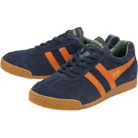 Gola Harrier Suede Sneaker Uomo (41, blu/arancione)