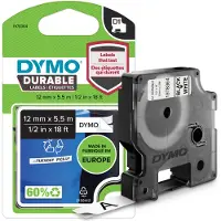 Dymo Nastro Durable 1978364 Nero su bianco (12 mm)