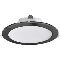 Deko-light Plafoniera LED da incasso Acrux, Ø 24 cm, nero, CCT