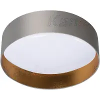 Kanlux S.A. Plafoniera LED rotonda RIFA grigio-bianca 17,5 W, luce bianca neutra 1500 lm, plastica, dimensioni: 11,6 x 40 x 40 cm, IP20, Kanlux