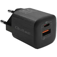 Qoltec Caricabatterie Da Parete Usb-a E Usb-c 50764 Qc 3.0