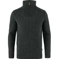 Fjällräven Övik Half Zip Knit Maglione Uomo (XXL, nero)