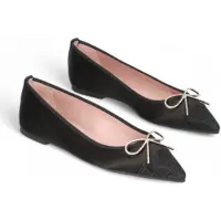 Pretty ballerinas per donna. 51629 Ella scarpe nere (39), Pelle, Nero, Basso, 1 a 3 cm, Nessuno, Casual