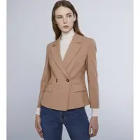 Marella per donna. 2423046101200 Blazer a tema marrone (40), Casual, Da sera, Classico, Poliestere