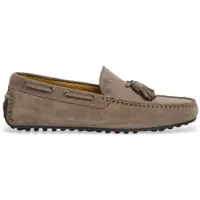 Hackett London per uomo. HMS21486 Mocassini con nappine da conducente beige (40), Pelle, Basso, Casual, Classico