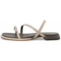 Neosens per donna. 3315511XJ003_020 S3155 Sandali Valvin in pelle beige (42), Basso, Fibbia, Casual