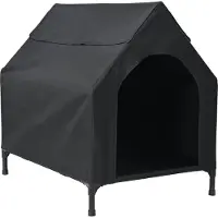 vidaXL Cuccia per animali domestici, nera, 90 x 65 x 83 cm, in acciaio