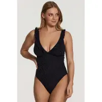 Shiwi Ladies Bobby Swimsuit Bermuda Tiger Structure Black Taglia: 34 | Costumi Interi Outlet | Donna | Nero