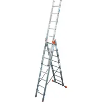 Krause 129741 Spro.Leiter Treppe 3teil 3x8