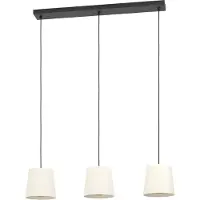 Eglo Lampada a sospensione Febres, bianco/nero, a 3 luci.