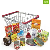 Magni Giocattolo Metal Basket With Grocery Products