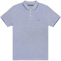 French Connection Birdseye Tipped Polo Bright Blue/bright B Taglia: XS | Polo Outlet | Uomo | Blu