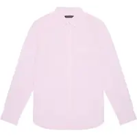 French Connection Linen 22 L/s Trim Soft Pink Taglia: M | Camicie Casual Outlet | Uomo | Rosa
