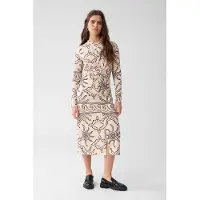 Shoeby La-sbprinted Travel Dress Black/white Taglia: M | Abiti Midi Outlet | Donna | Nero