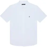 French Connection Oxford S/s T White/marine Taglia: M | Camicie Casual Outlet | Uomo | Bianco