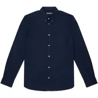 French Connection Linen 22 L/s Trim Marine Taglia: XXL | Camicie Casual Outlet | Uomo | Bianco