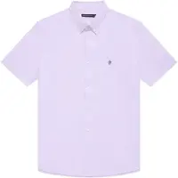 French Connection Oxford S/s T Soft Pink/marine Taglia: S | Camicie Casual Outlet | Uomo | Rosa