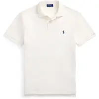 Ralph Lauren per uomo. 710536856464 Polo in piqué Slim Fit bianco crema (XL), Casual, Cotone, Manica corta