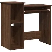 vidaXL Scrivania con ripiano in rovere marrone 84x40x78 cm