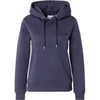 Gant per donna. 4202587 Felpa con cappuccio blu navy Tonal Shield (S), Casual, Cotone
