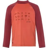 Vaude Kid's Solaro L/S T-Shirt III Maglia funzionale Bambini (92, rosso)