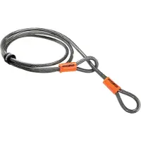 Kryptonite KryptoFlex 710 Looped Lucchetto per bicicletta (10 mm / 220 cm, grigio)