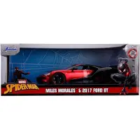 Jada Modello Spider-man Die-cast 1/24 2017 Ford Gt Miles Morales