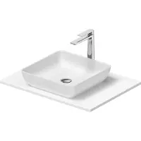 Duravit Sivida Set lavabos rectangulaires incl. console 680x500x123mm, 2680173200, 2680173200