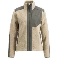 Lundhags Women's Saruk Wool Pile Mid Full Zip Giacca in pile Donna (XS, beige)