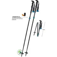 Komperdell FX Lite Carbon Vario Approach Compact Bastoncini da trekking (105-125 cm, blu)