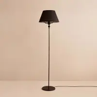 Opviq , AYD-3481, lampada da terra, 100% PVC, nero, 38 x 38 x 150 cm